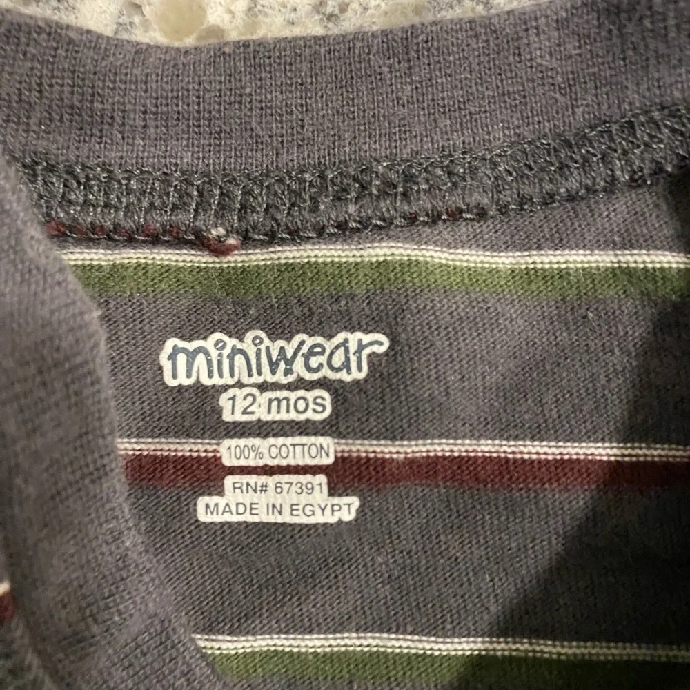 Carters 3 piece set gray pants dark gray striped tee dark gray shorts 12…